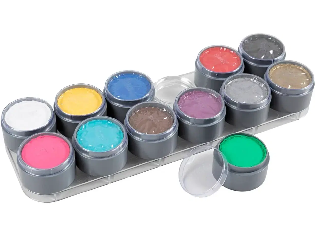 Billede 1 - Grimas Ansigtsmaling - Sminkepalette, ass. farver, 12x15ml/ 1 stk.