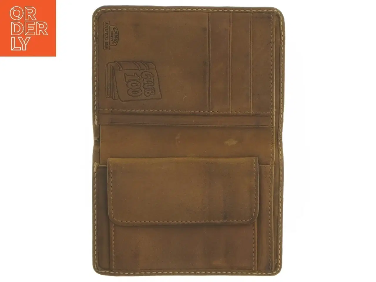 Billede 2 - Læderpung fra Camel (str. 13,5x9,5 cm)