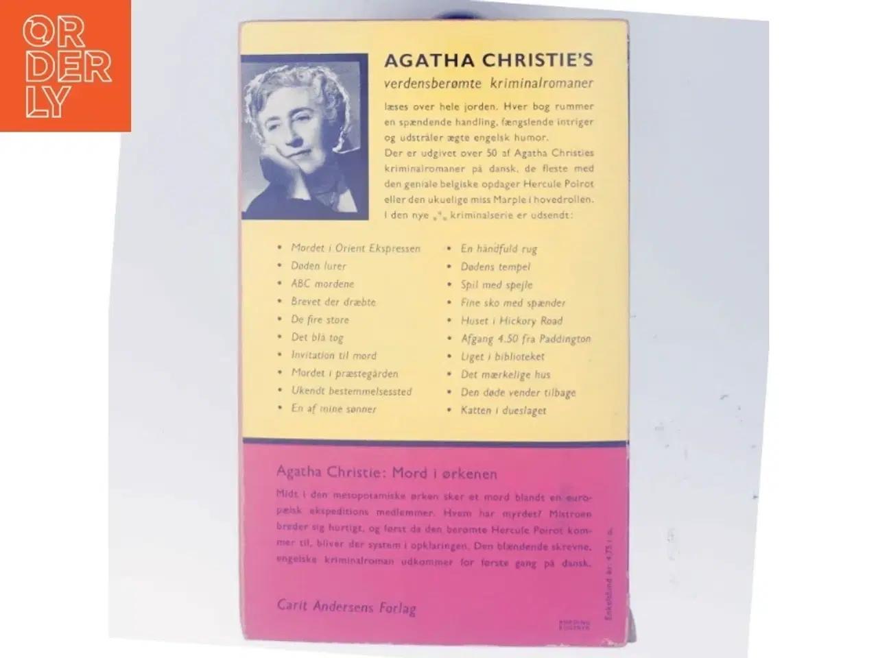 Billede 3 - Mord i ørkenen af Agatha Christie (Bog)