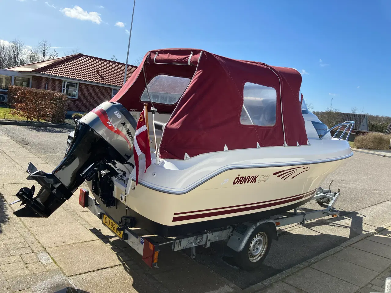 Billede 2 - med Mariner F60 samt Variant trailer