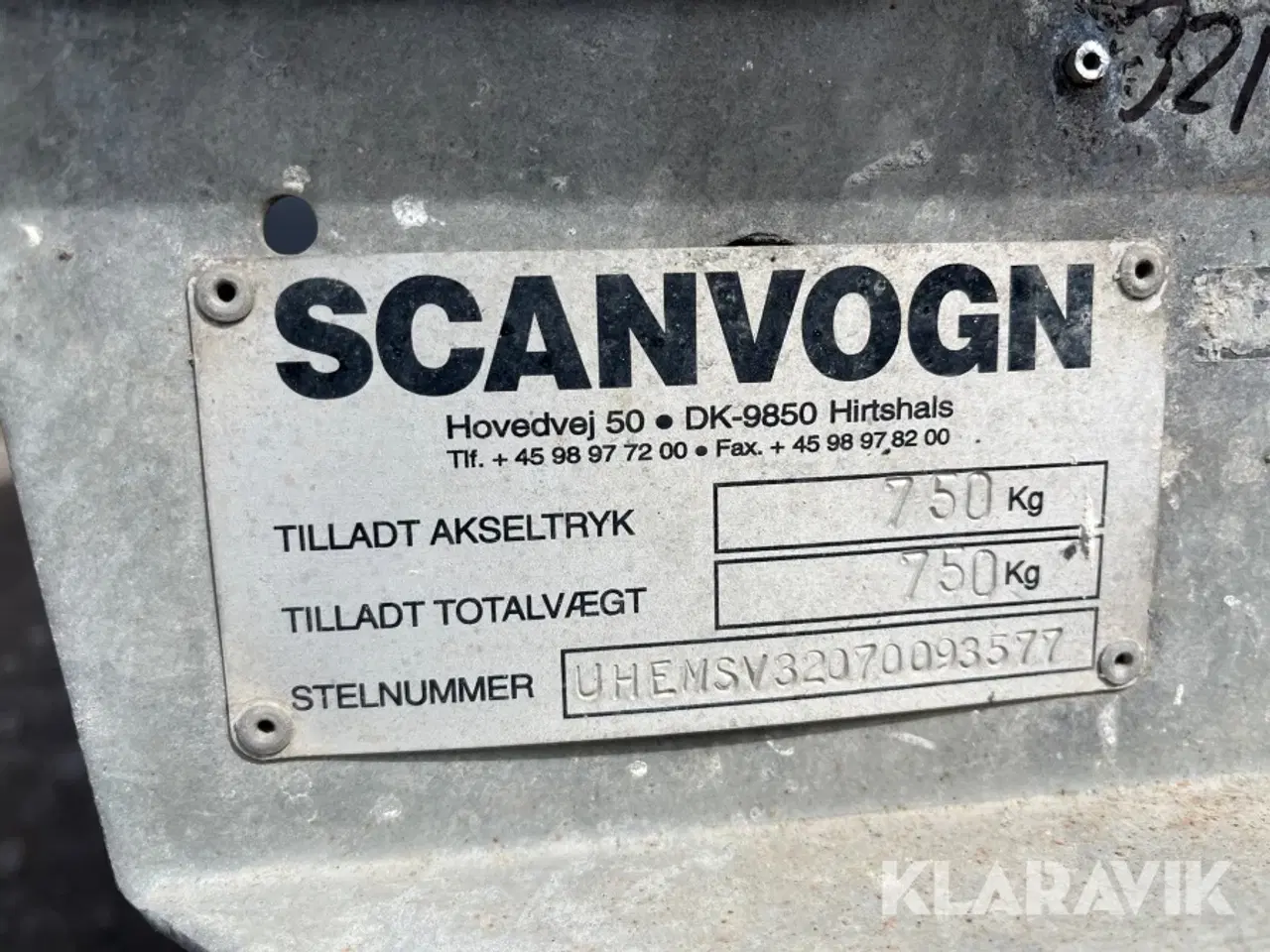 Billede 5 - Personalevogn Scanvogn Be 750 750kg