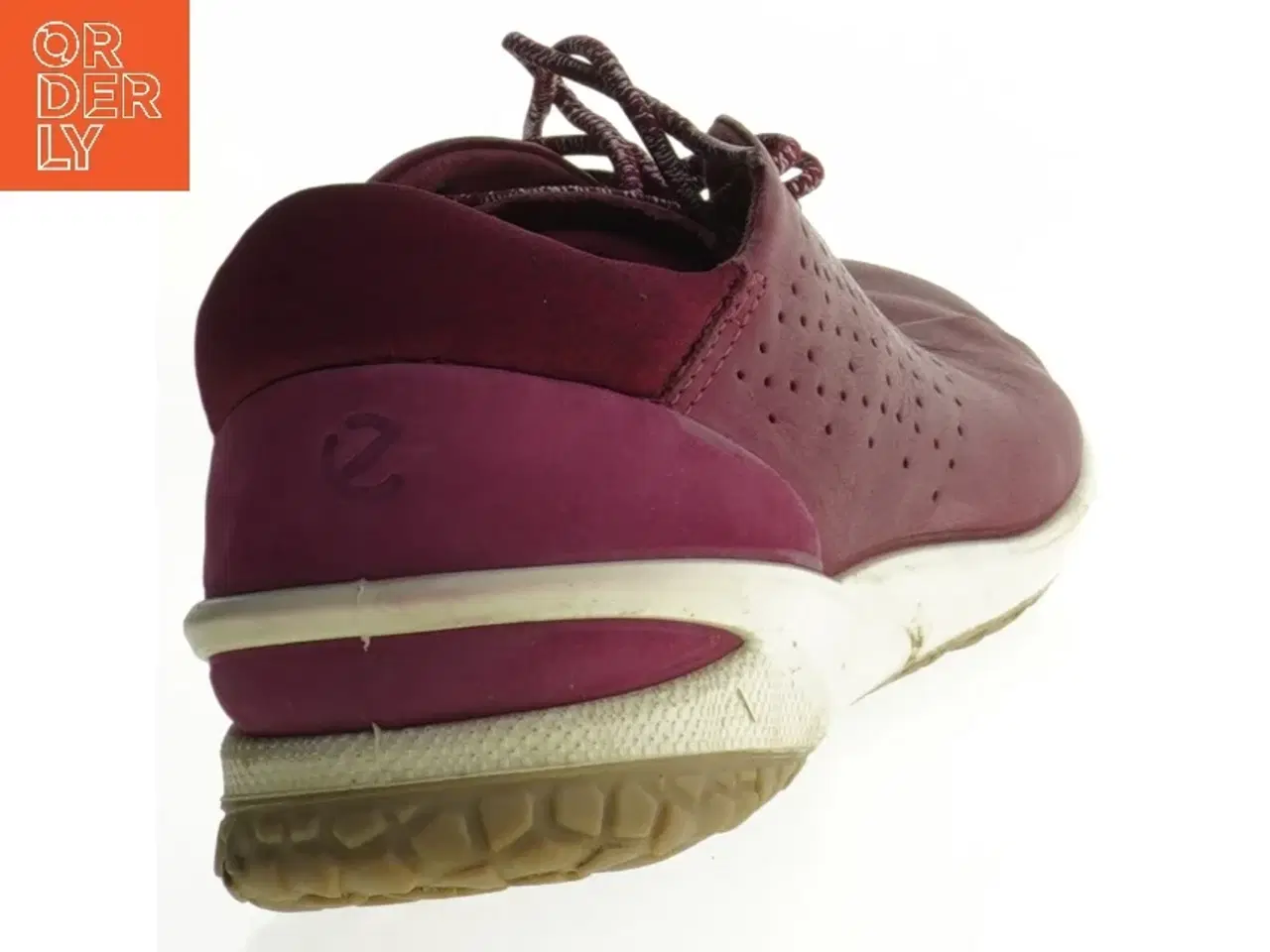Billede 2 - Brugte bordeauxrøde lædersko fra Ecco (str. 39)