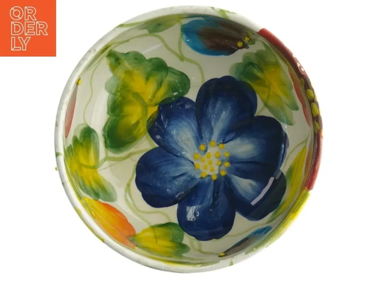 Billede 3 - Håndmalet spansk keramikskål (str. Diameter, 15 cm h 7 cm)