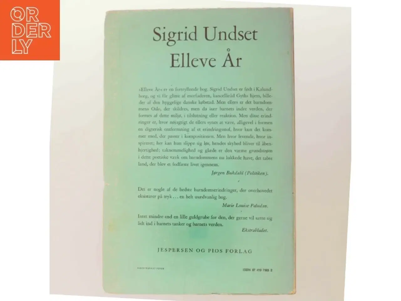 Billede 3 - Elleve År af Sigrid Undset (Bog)