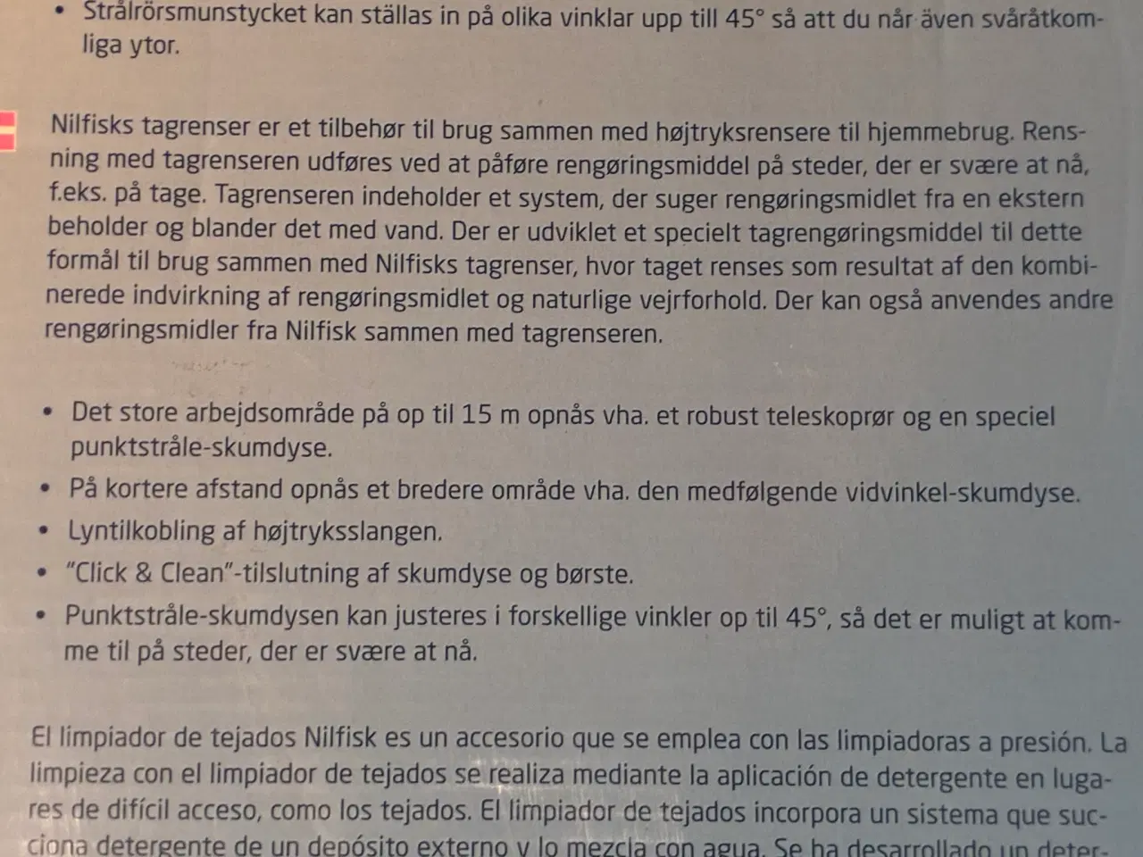 Billede 2 - Nilfisk tagrenser (roof cleaner) med teleskopstang