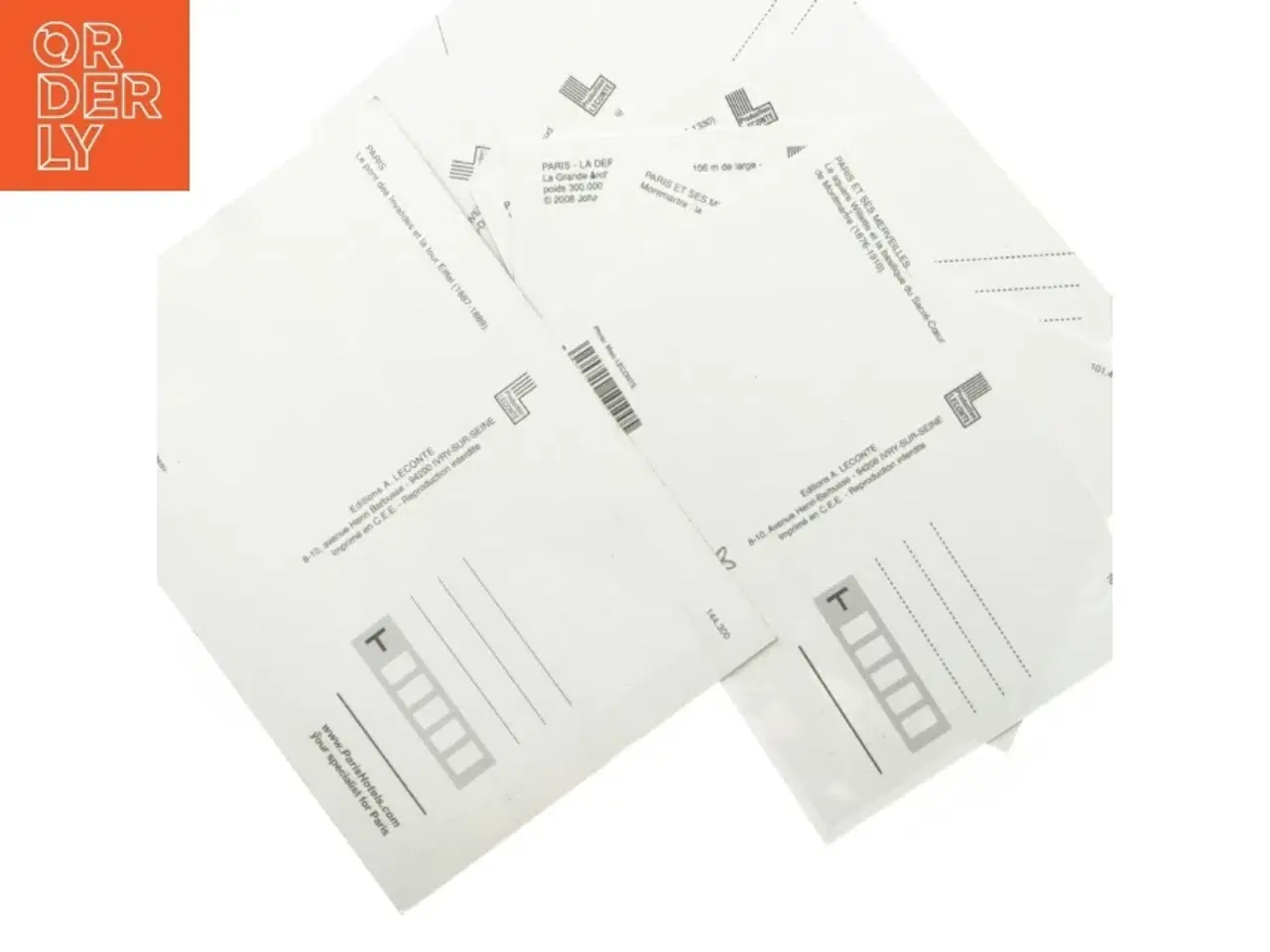 Billede 3 - Postkort med Paris-motiv fra Editions A. Lecomte (str. 17 cm x 11,5 cm og 15 cm x 10 cm)