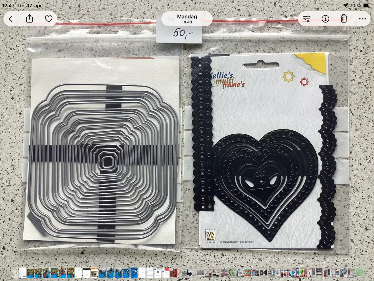 Billede 9 - Scrapbook dies, forskellige sæt, punch mm.  Fra