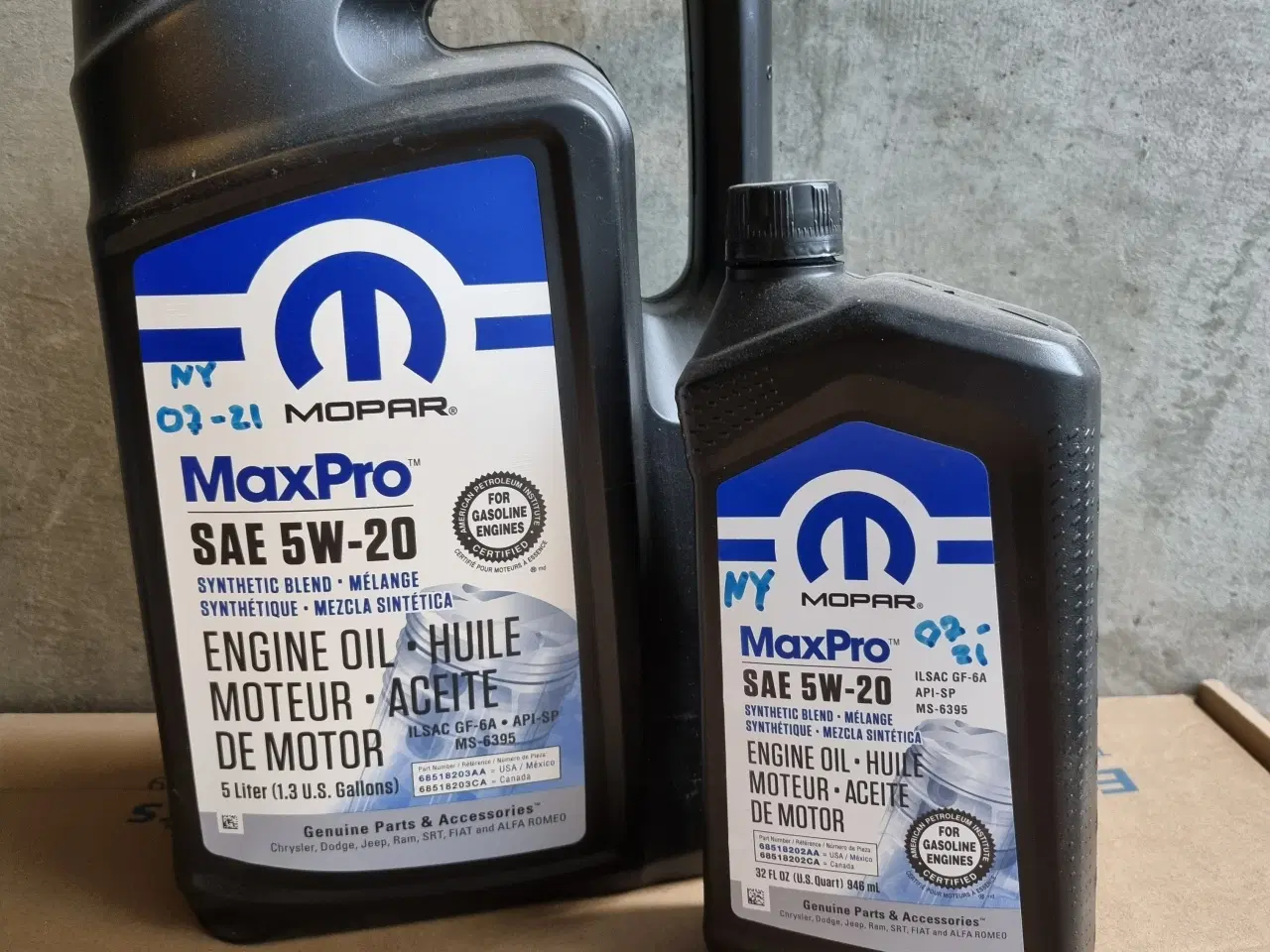 Billede 2 - MOPAR 5W-20 motorolie + oliefilter MO-090