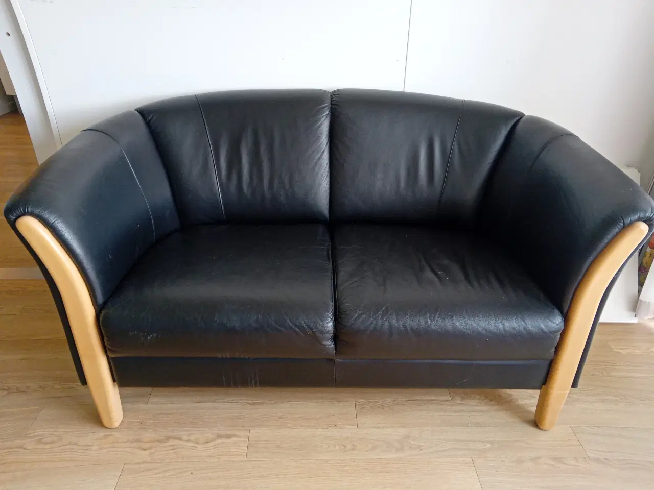 Billede 1 - Læder-sofa