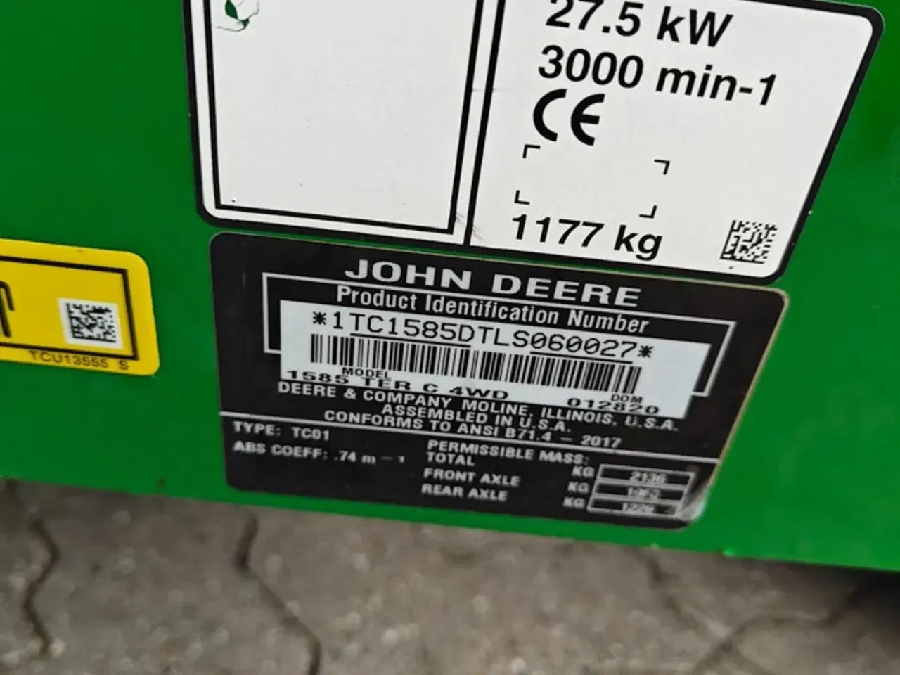 Billede 17 - John Deere 1585 TerrainCut m. 72" Fastback klippebord