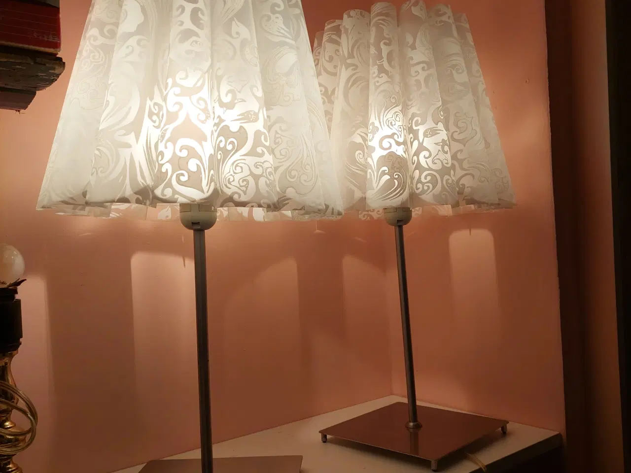 Billede 3 -  2 stk. Bordlampe i metal