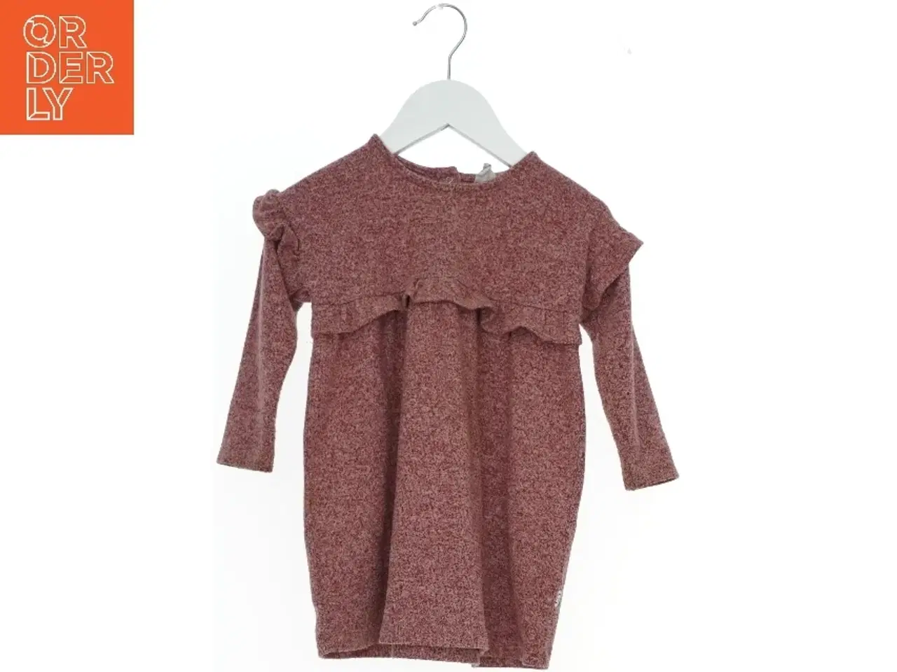 Billede 1 - Rød børnekjole med flæsedetaljer fra Luca & Lola (str. 86)