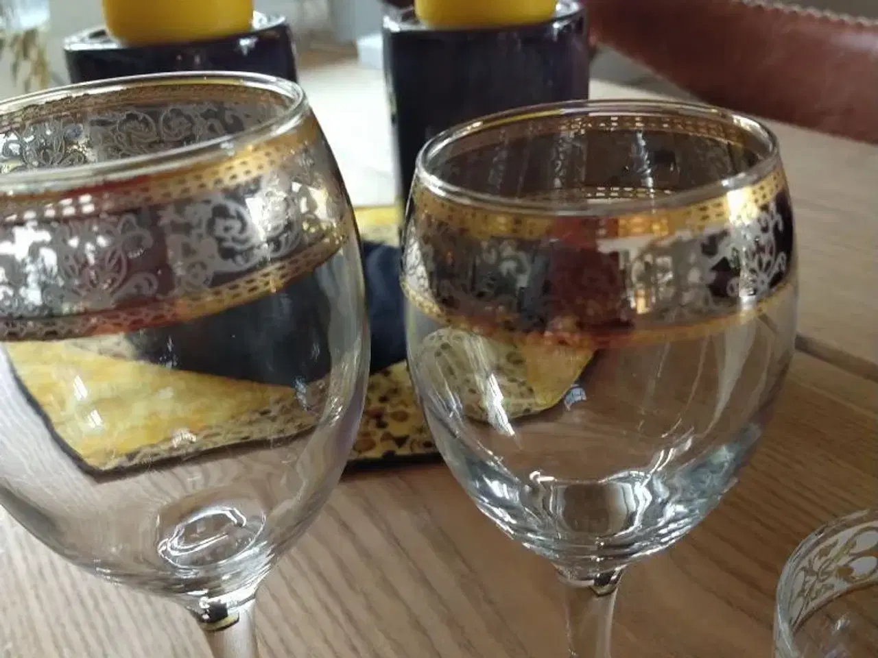 Billede 3 - 15 glas med guldkant
