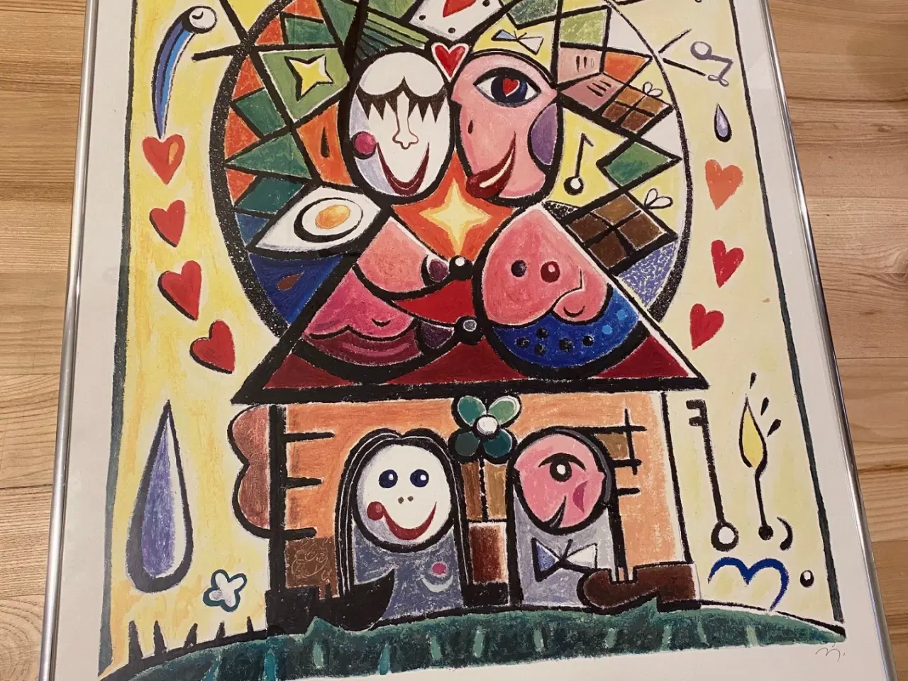 Billede 1 - Plakat af Jes Nordby i alu ramme