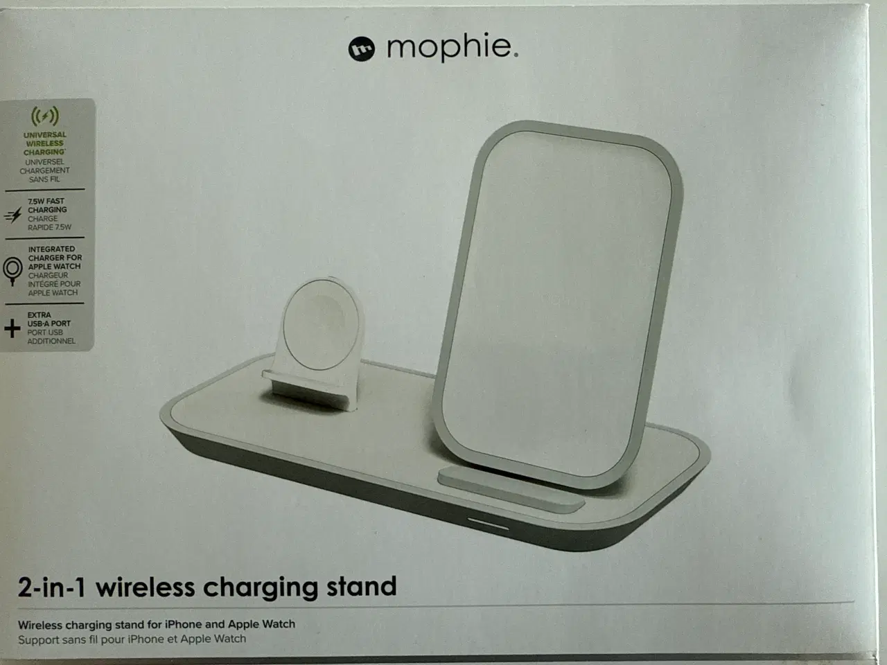 Billede 1 - 2-in-1 trådløs ladestation (iPhone/Apple Watch)