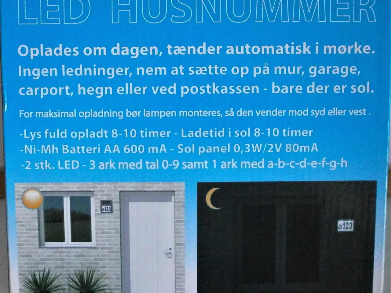 Billede 1 - LED HUSNUMMER til salg