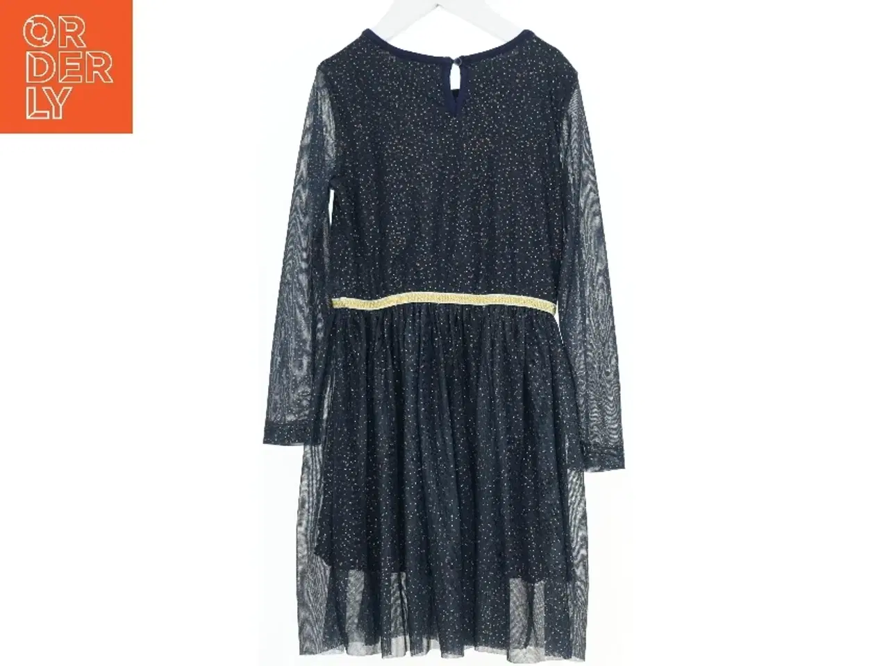 Billede 2 - Mørkeblå glitrende kjole fra The New (str. 110)