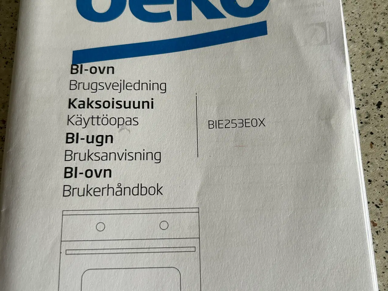 Billede 4 - Ovn. Beko indbygnings