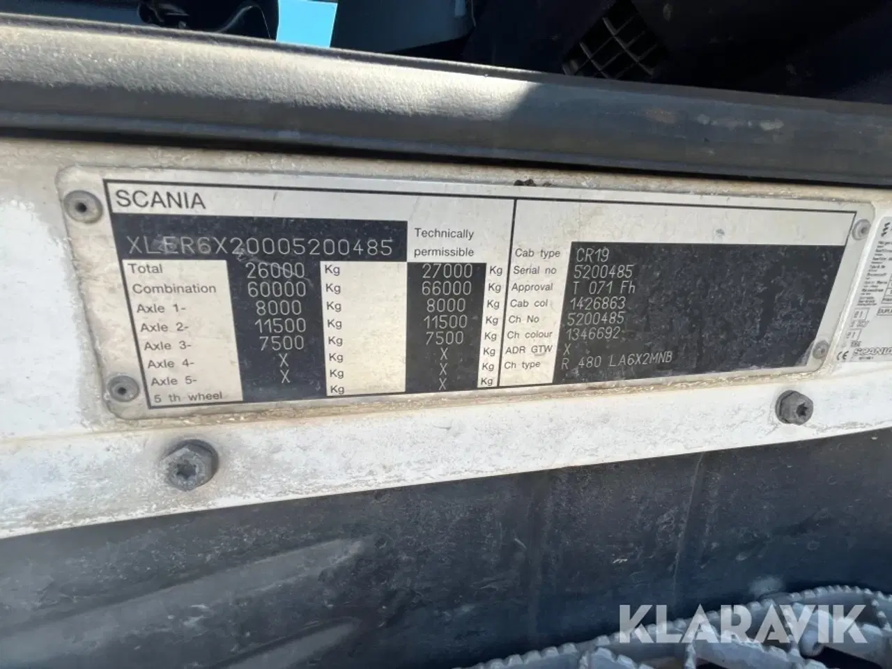 Billede 6 - Lastbil Scania R480 6x4