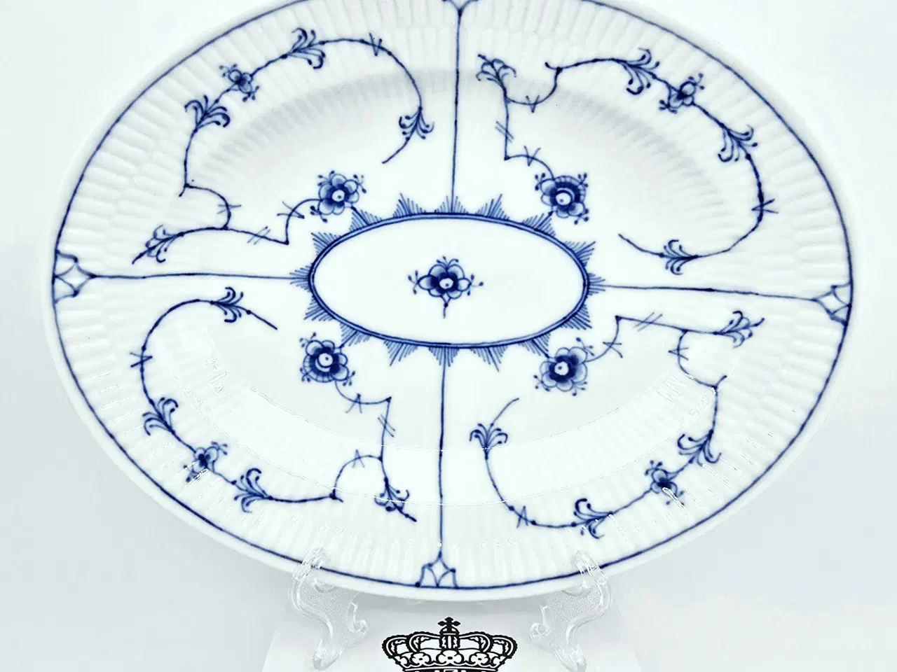 Billede 7 - Musselmalet Oval Fad 1 sortering Porcelæn 