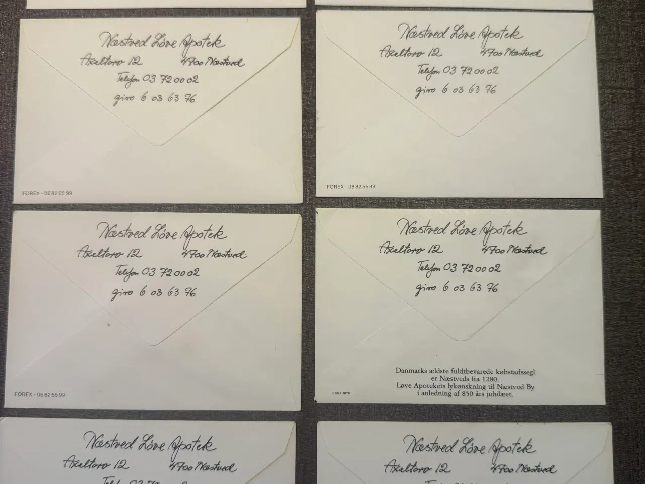 Billede 4 - Receptkuverter fra Næstved løveapotek 