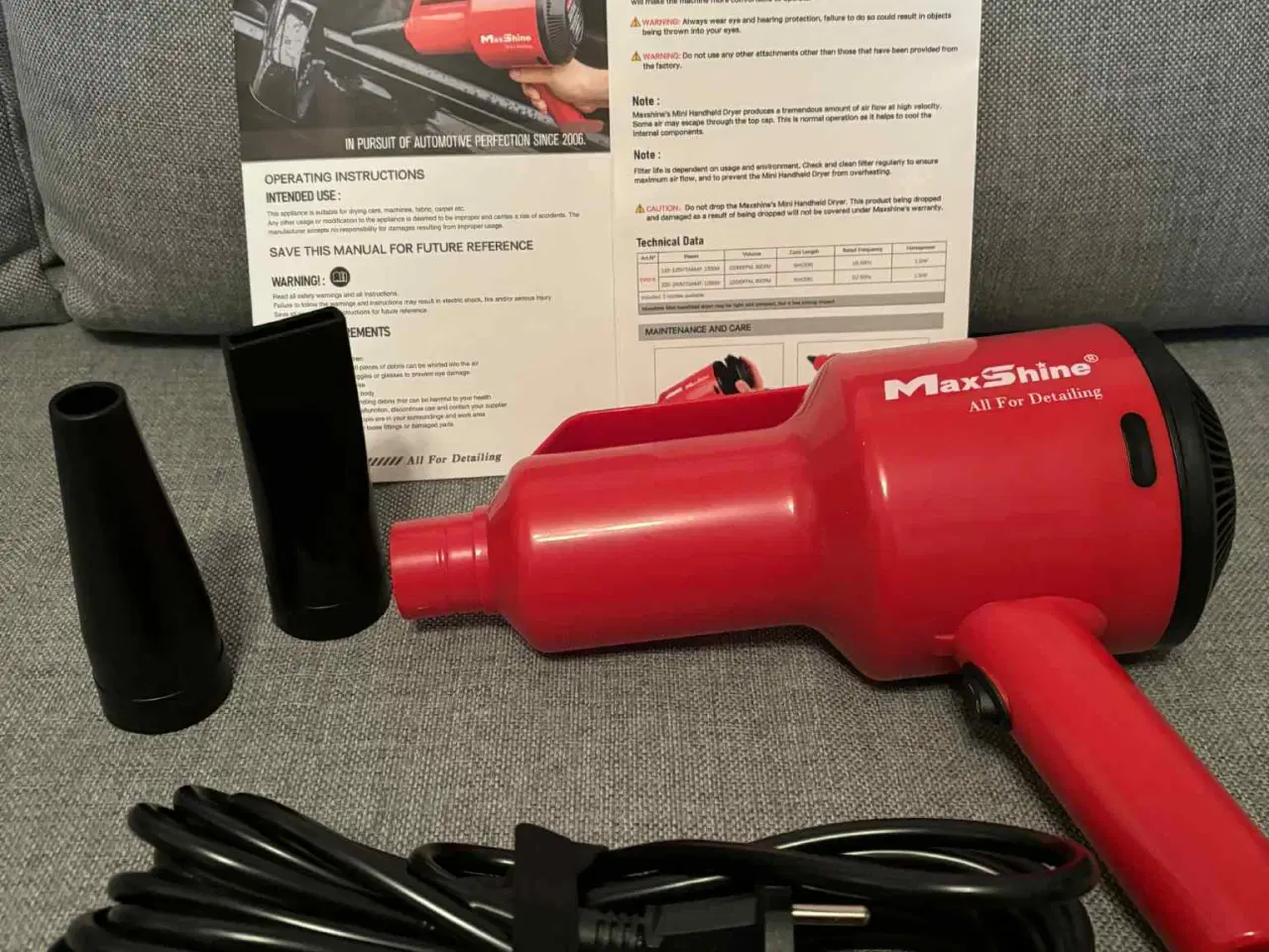 Billede 2 - Lækker blæserpistol til bil, blade mv.