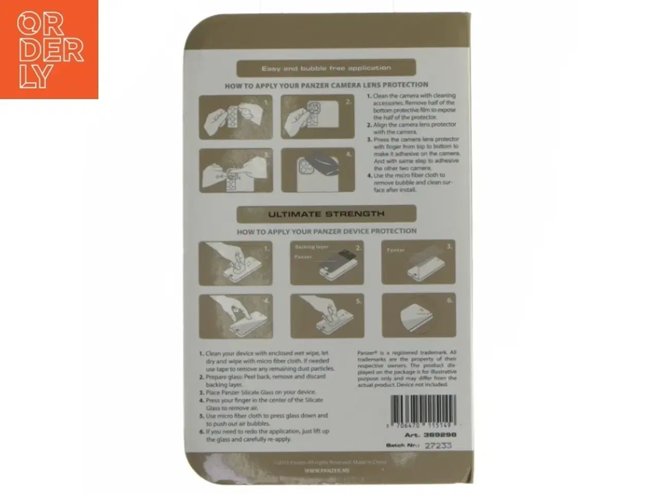 Billede 2 - Panzer skærmbeskyttelse til iPhone 12 mini fra Panzer (str. Iphone 12 mini)