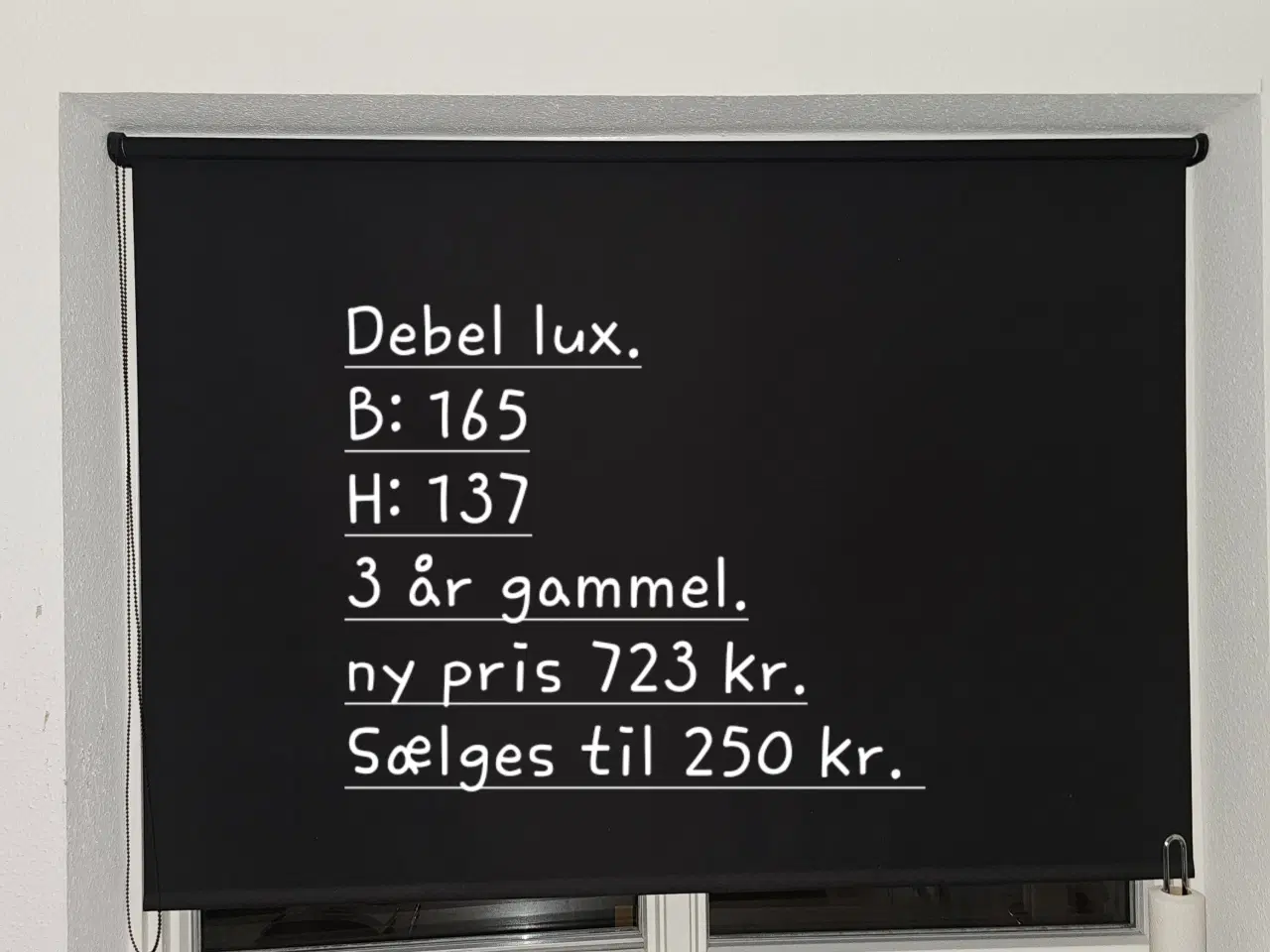 Billede 1 - Debel rullegardin lux