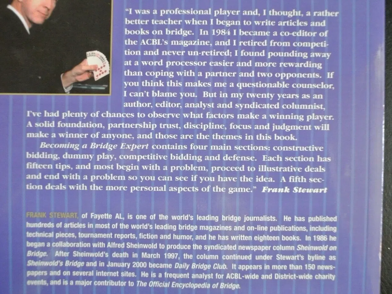 Billede 4 - becoming a bridge expert, by frank stewart, emne: 
