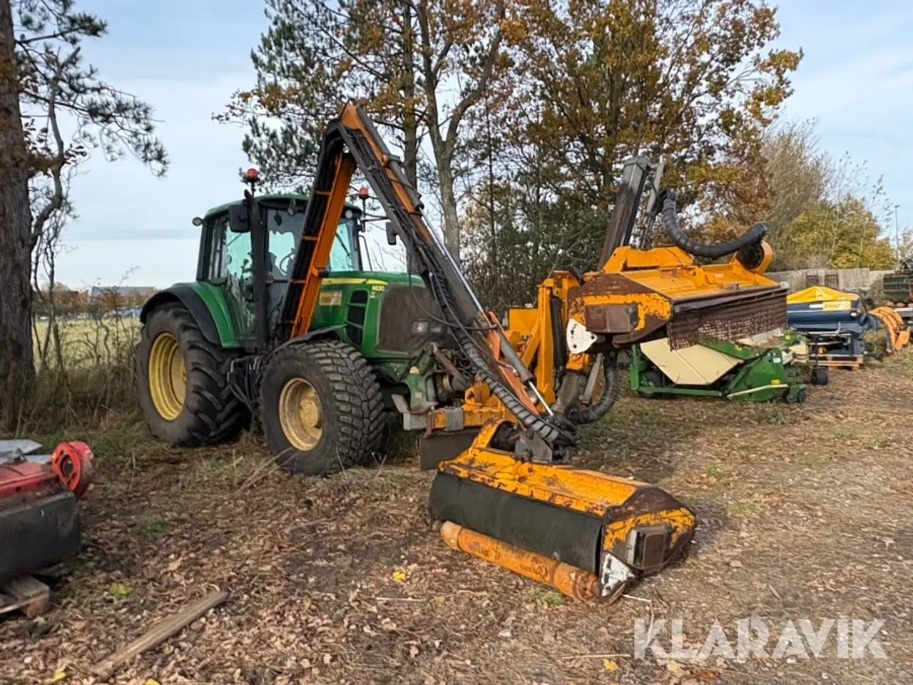 Billede 3 - Traktor John Deere 6630 med rabatklipper