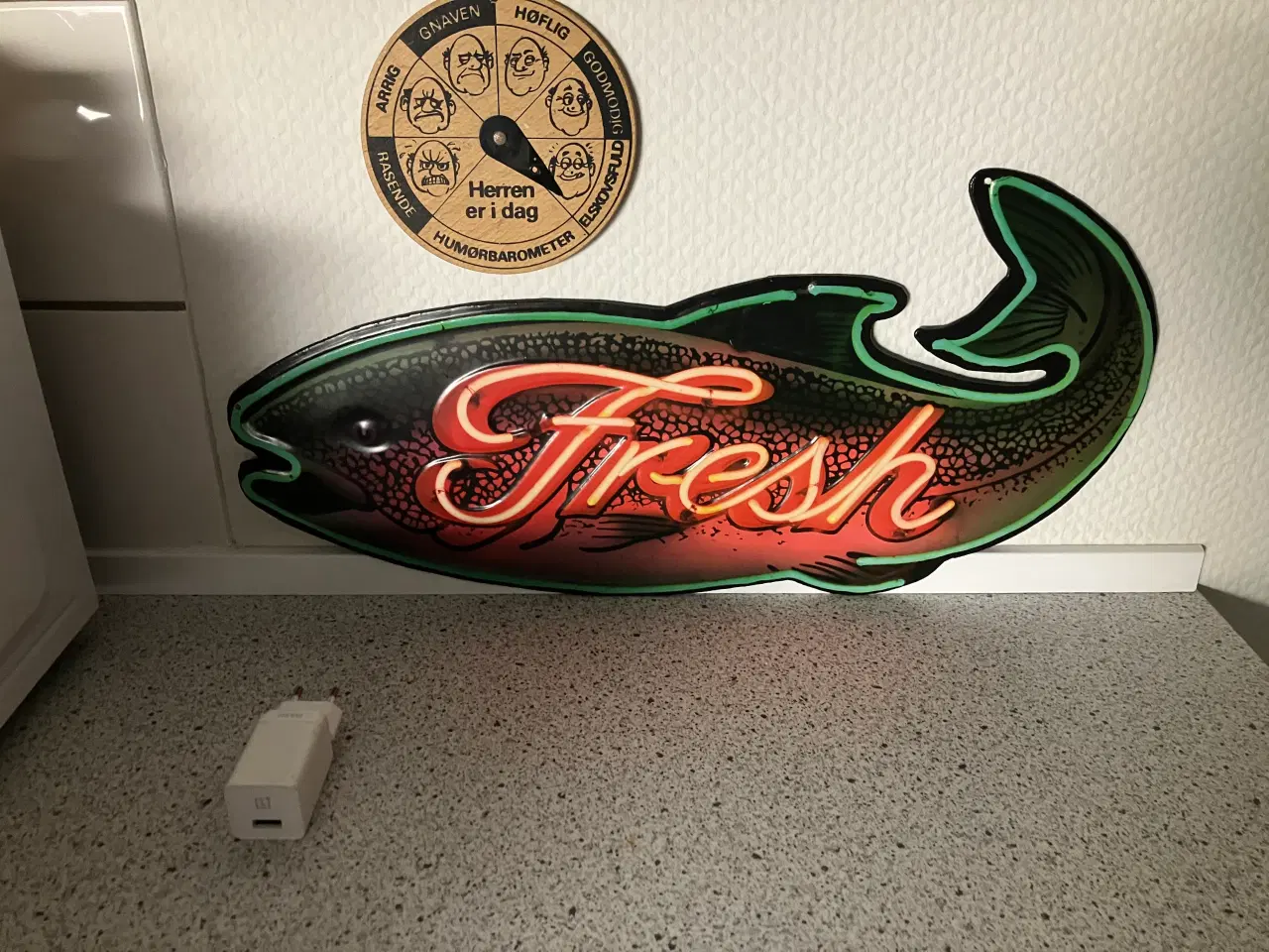 Billede 1 - Fisk metal skilt