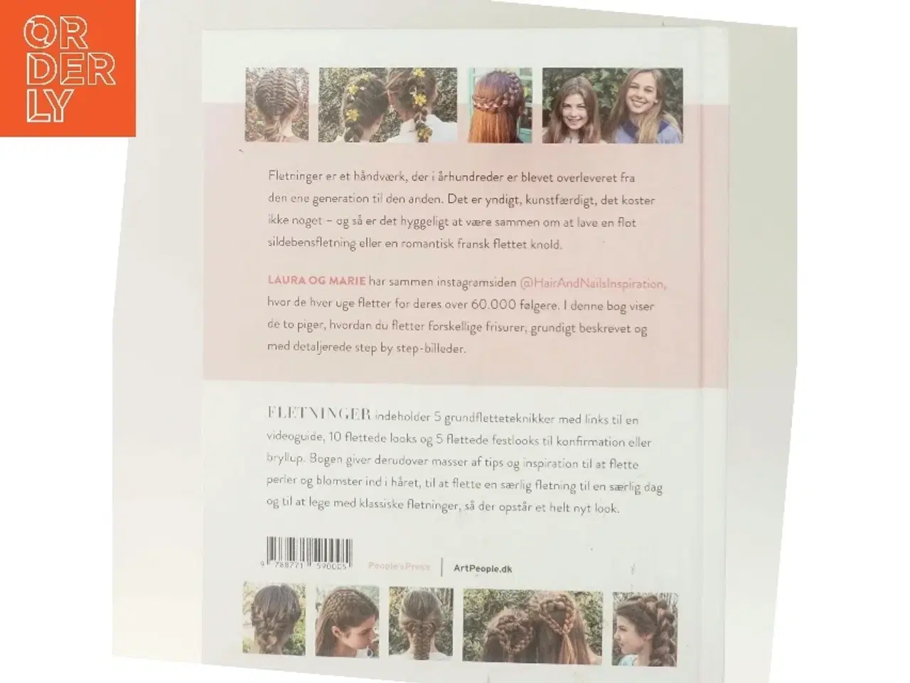 Billede 3 - Fletninger : step by step-guide til de flotteste flettede frisurer af Laura Kristine Arnesen (Bog)