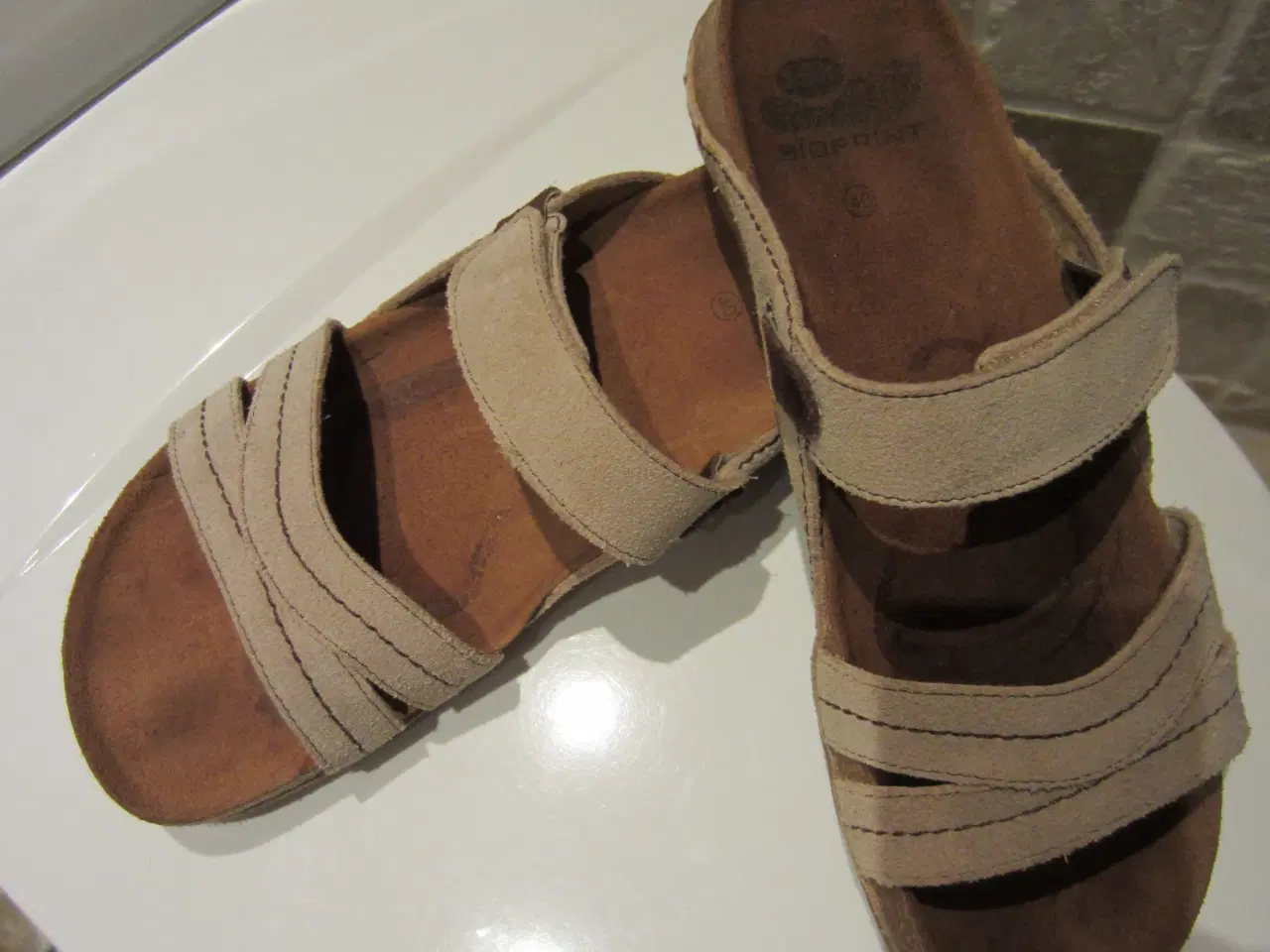 Billede 3 - Scholl sandaler - slippers med velcroluk