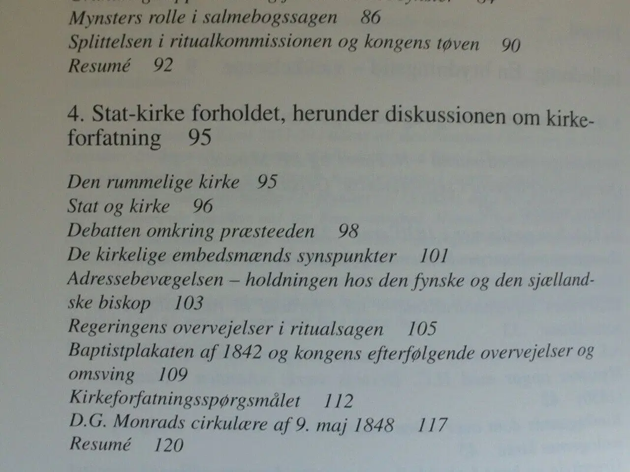 Billede 3 - en brydningstid - kirkelige holdninger i guldalder