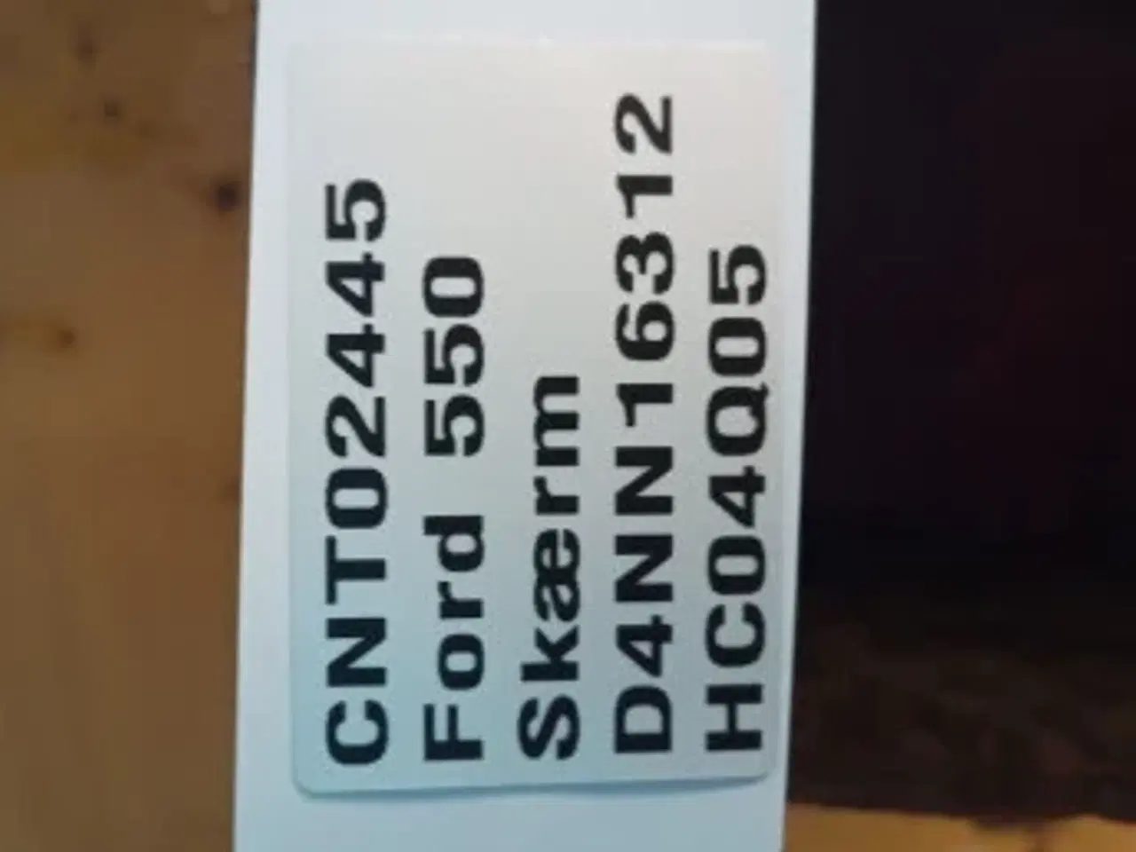 Billede 5 - Ford 550 Højre Hjulskærm D4NN16312