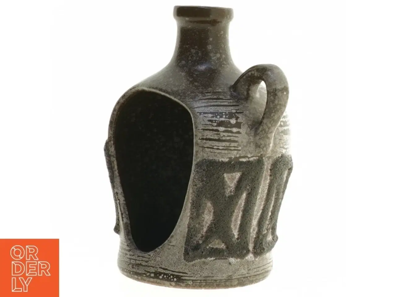 Billede 3 - Strehla Keramik lyseholder mærket 1316 GDR (str. 15 x 12 x 9 cm)