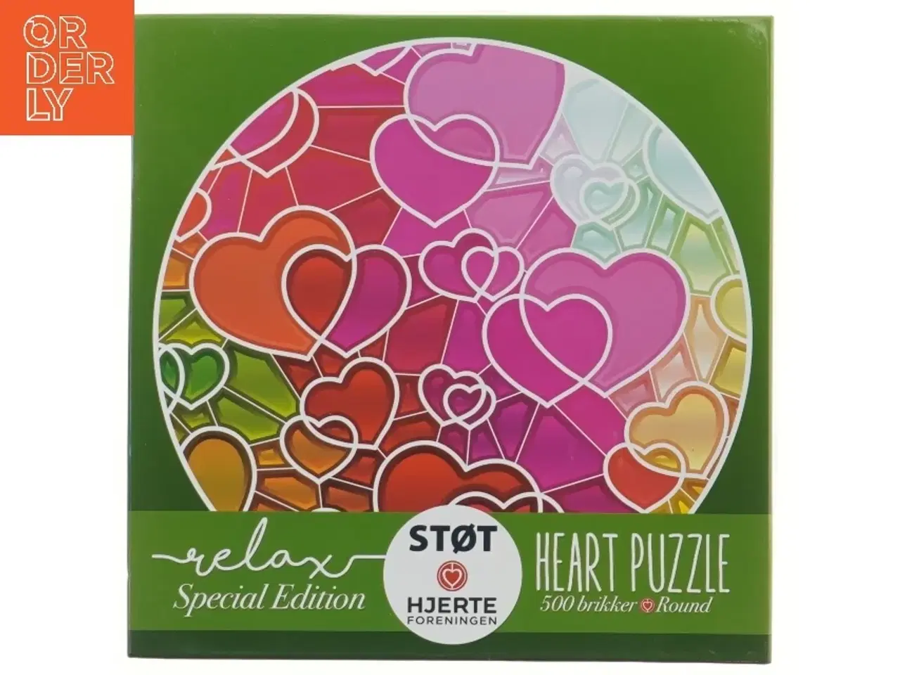 Billede 1 - Puslespil (heart puzzle) med 500 brikker