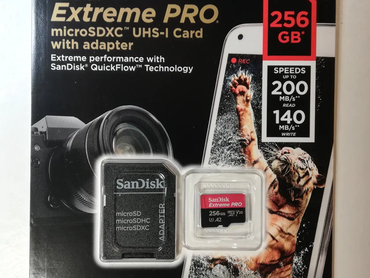 Billede 1 - SanDisk Extreme PRO microSDXC UHS-I Card 256GB   