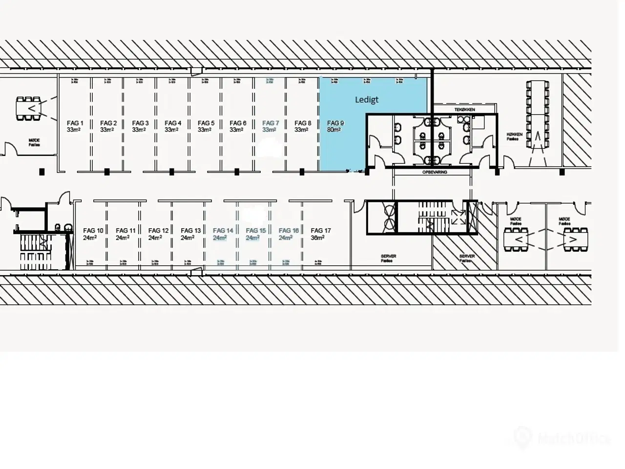 Billede 4 - Fuldt møbleret lyst kontor i Holte centrum