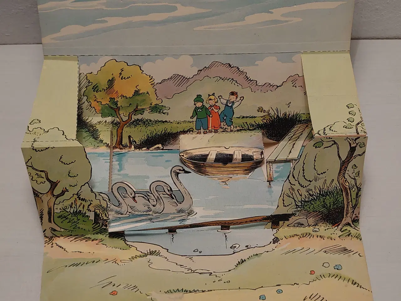 Billede 6 - Den grimme Ælling.Sjælden pop-up bog. Før 1948.