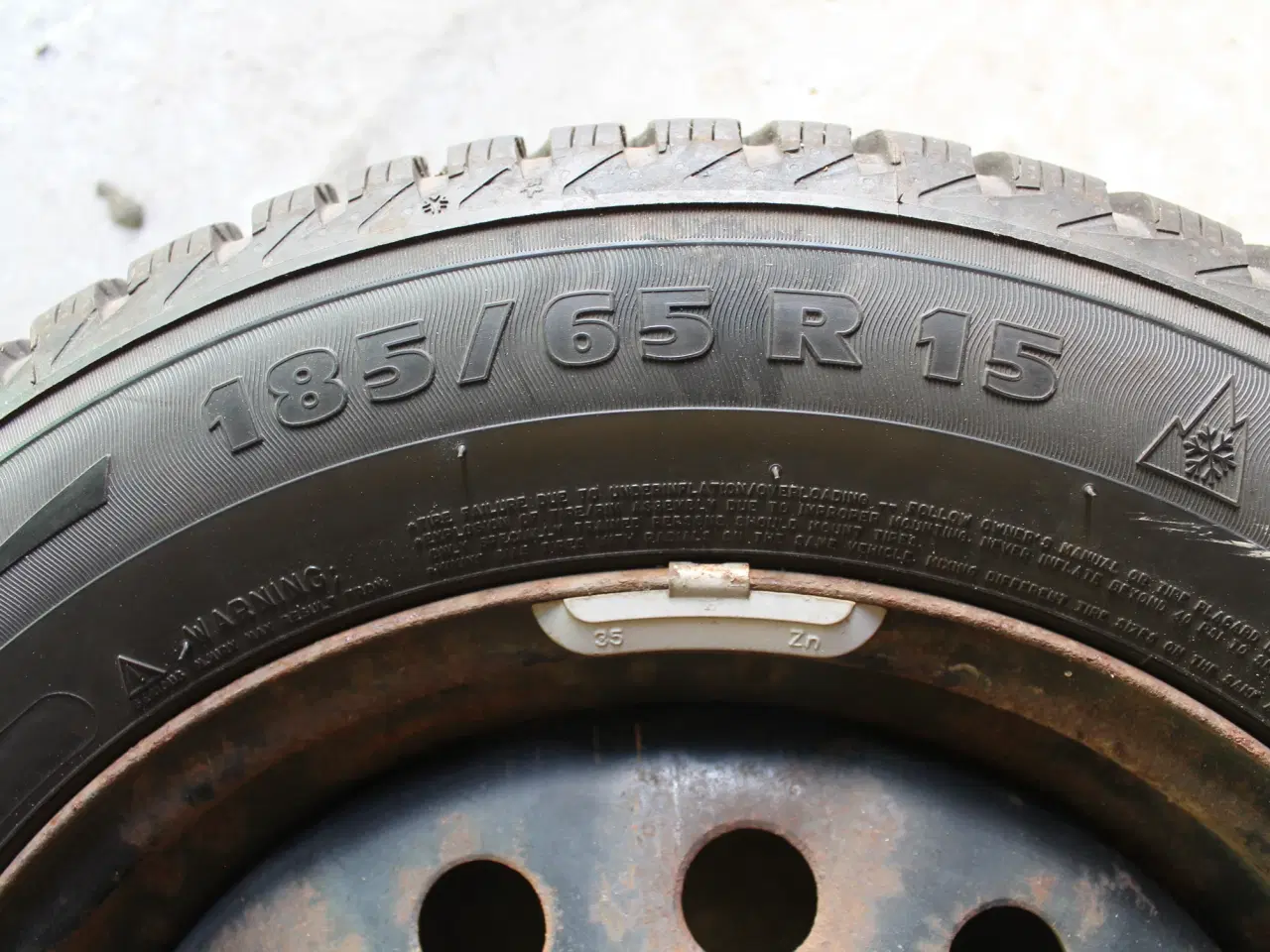 Billede 1 - Vinterdæk på stålfælge