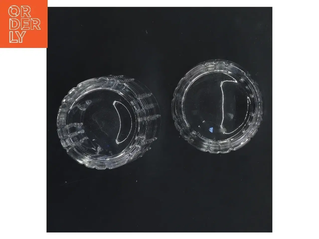 Billede 2 - Glas sæt af 2 (str. 2 stk Ø 8 cm længde 10,5x cm)