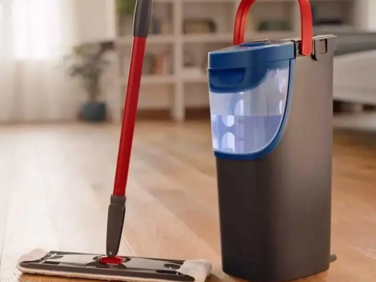 Billede 9 - Gulvmoppe flad – Vileda H2Pro med spand