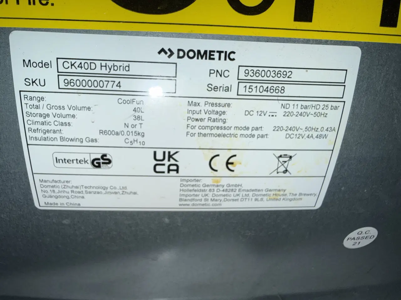 Billede 7 - Dometic køle/fryseboks 