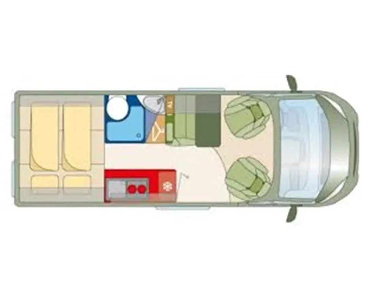 Billede 5 - 2019 - Carado V132   Kun 594 cm og lav egenvægt