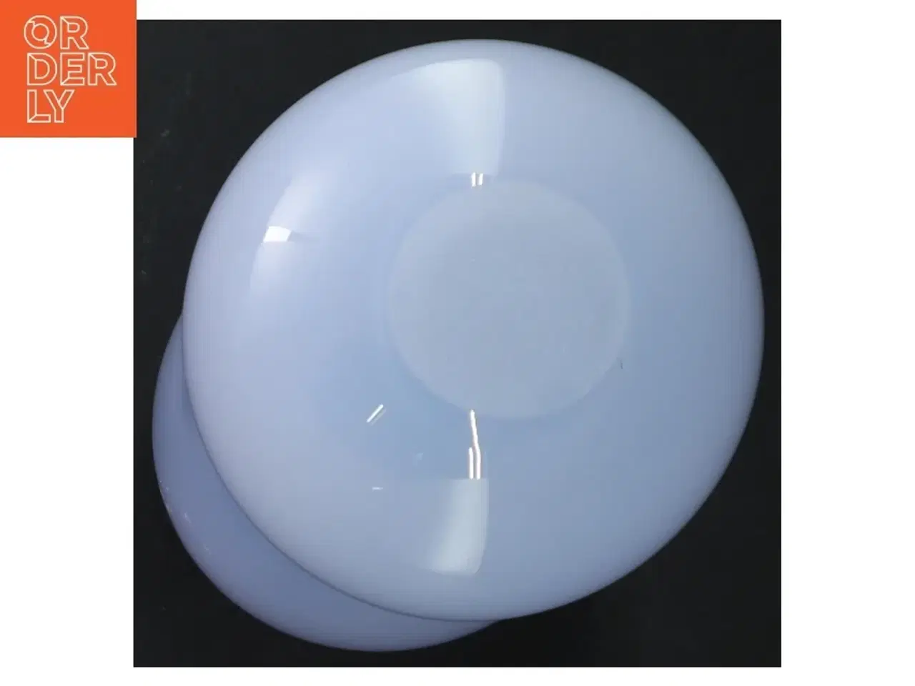 Billede 4 - Hvidt opalglasvase (str. H. 20 cm)