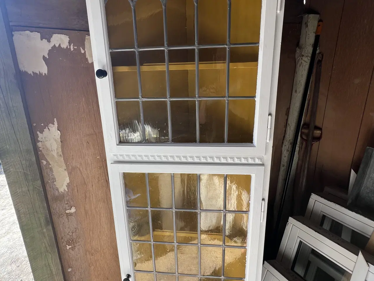 Billede 1 - Skønt gammelt vitrine /Hjørneskab 