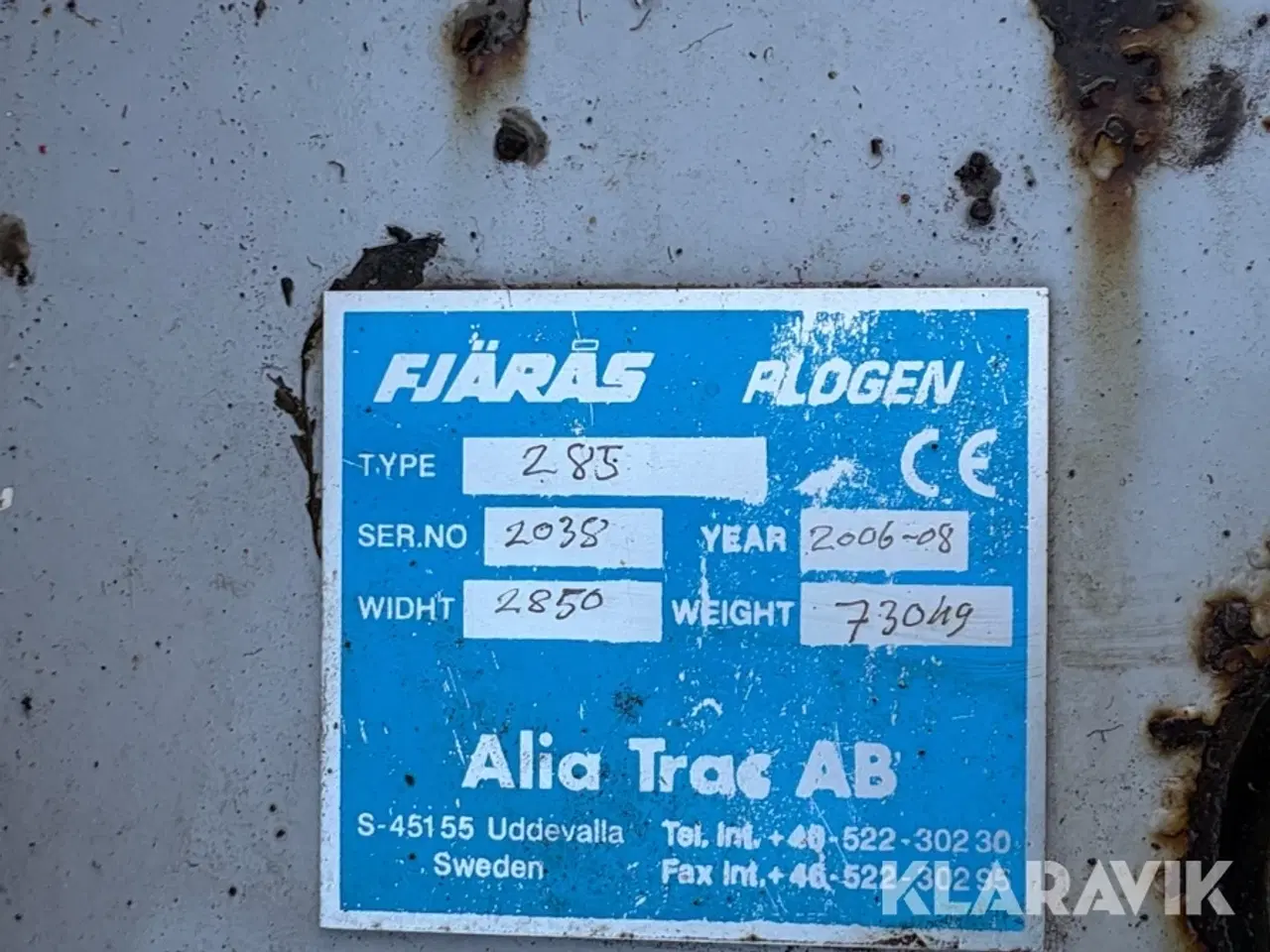 Billede 5 - V-plov Fjærås 285