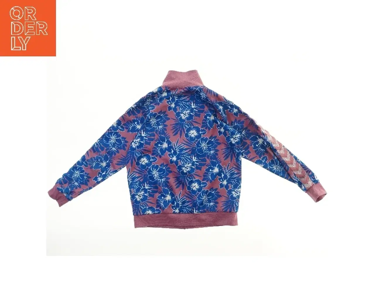 Billede 2 - Blomstret sweatshirt med lynlås fra Hummel (str.  45x60 cm)
