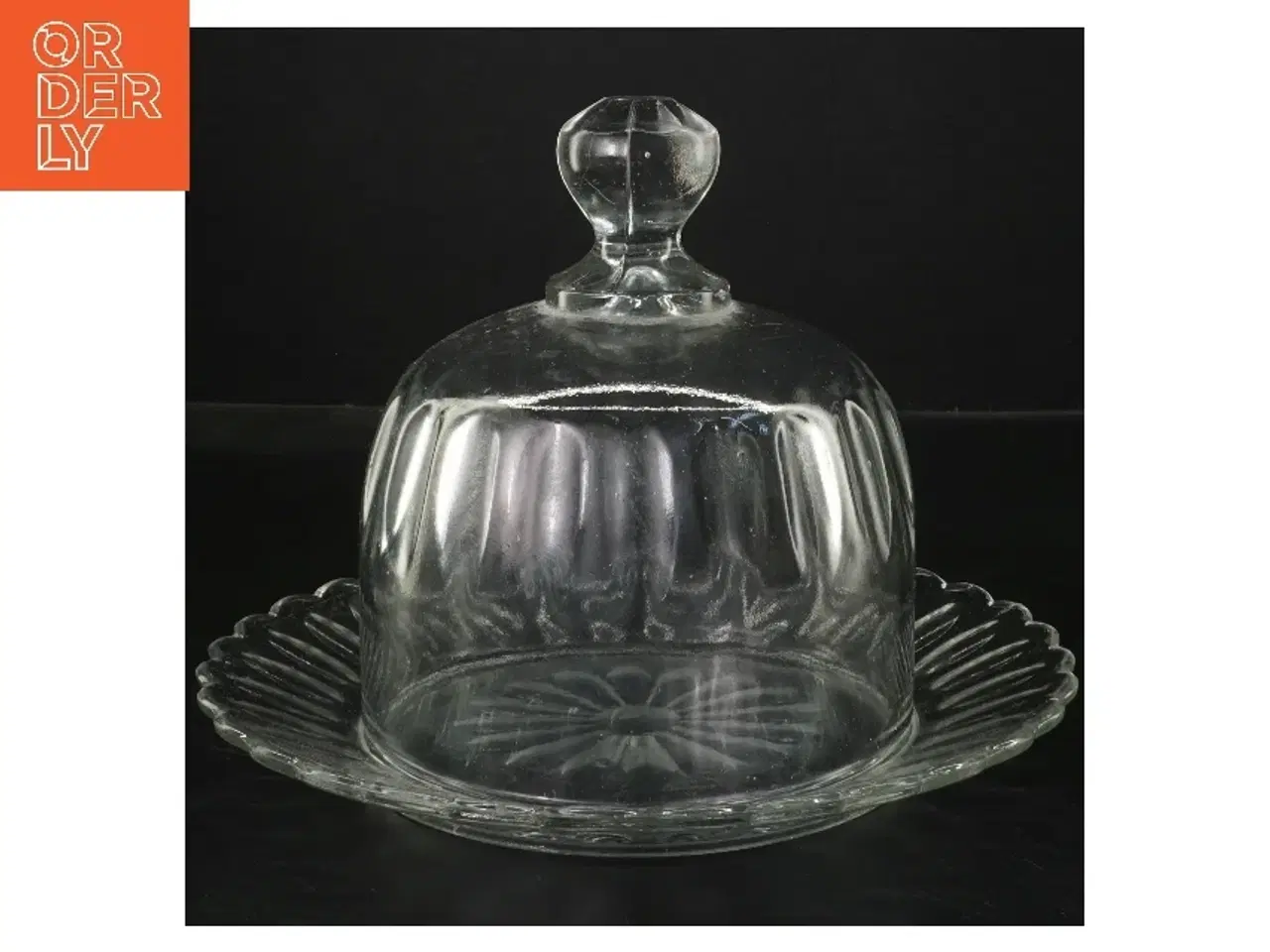 Billede 1 - Glas osteklokke (str. Ø 22&ø14x15 cm)